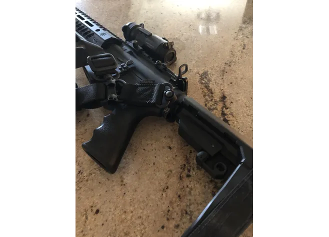 Антабка Troy OEM M4 на трубу приклада. Black Фото 2